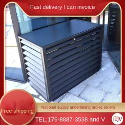 Customized aluminum alloy air conditioner outer hood air conditioner outer hood outdoor unit ventilation rainproof louver grille