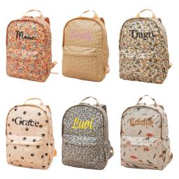 Personalized Embroidered Kids Backpack Cartoon Print Kindergarten Bags Kids Schoolbag for Boys Girls Large Capacity Storage Bag