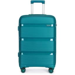 Carry On Luggage Hard Shell Travel Trolley 4 Spinner Wheels Lightweight Polypropylene Suitcase with TSA Lock Carry-On 21-Inch