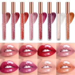 Hyaluronic Acid Lip Gloss, 8-Color Shimmering Lip Tint, Moisturizing Hydrating,Long-Lasting Shine Popular Best-Selling lip gloss