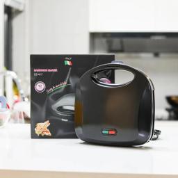 New Electric Non-stick Panini Sandwich Maker Waffle Maker - 750W Efficient Cooking Kitchen Appliances for Delicious Breakfast