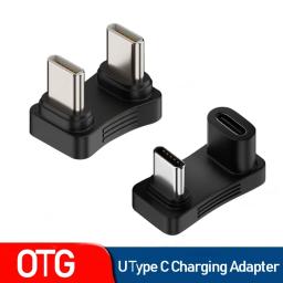 U Shape USB Type C Adapter 65W Fast Charging Adaptador Otg Data Transfer USBC Connector For Phone Ipad Tablet Cabo Usb Tipo C