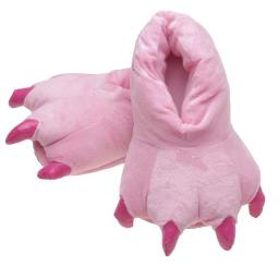 Animal Claw Boys Shoes Unicorn Slippers Kigurumi Pajamas Onesies Winter Kids Girls Shoes Warm Thicken Gray Paw House Slippers