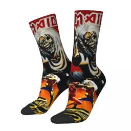 Men Socks Iron Maidens Creazy Design Stockings Autumn Casual Warm Soft Socks Graphic Running Anti-Slip Socks