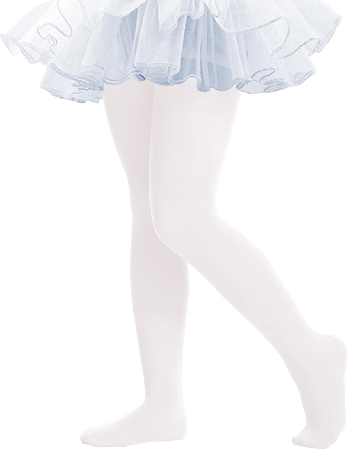 Ballet Tights for Girls Ultra Soft Dance Tights Elastic Footed Tights for Toddler Girls Warm Stockings