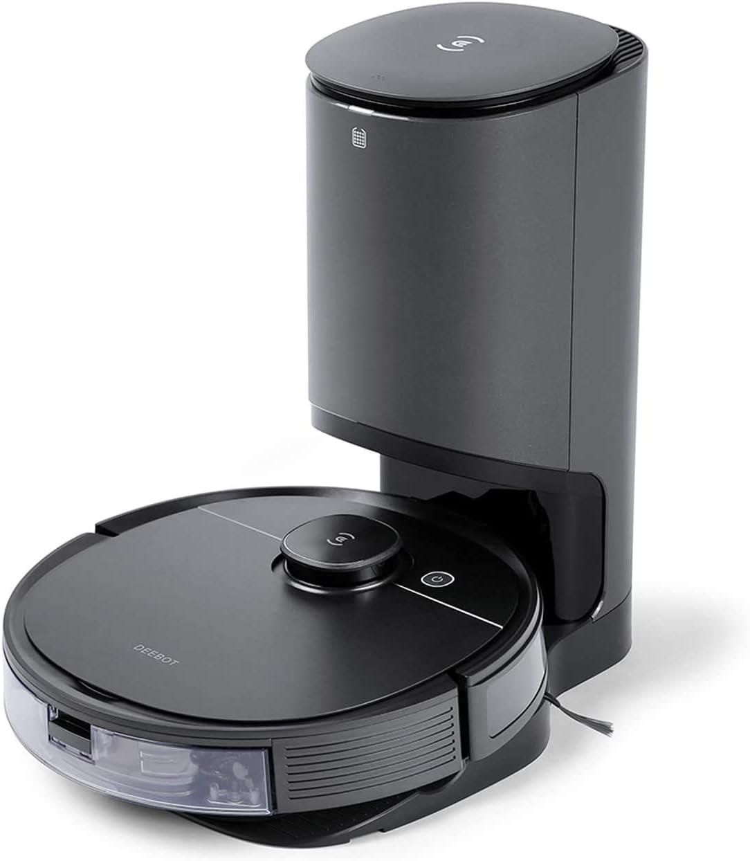 ECOVACS R-OZT8PLUS Robotic DEEBOT T8+ Vacuum & Mop Robot with Advanced Laser Mapping and 3D Obstacle Detection & Avoidance, Grey Certified Refurbished