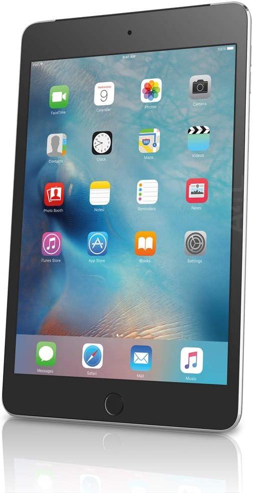 Apple iPad Mini 4, 128GB, Space Gray - WiFi + Cellular (Renewed)