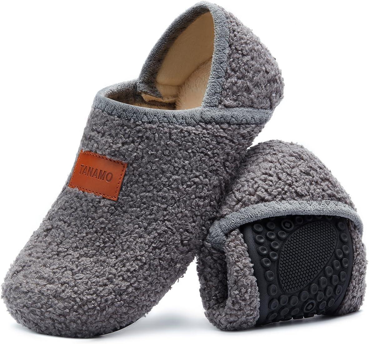 Tanamo House Slippers for Women Men Indoor Barefoot Slippers Socks Furry Slip on House Shoes Cozy Comfy Slippers for Home Bedroom Travel Yoga