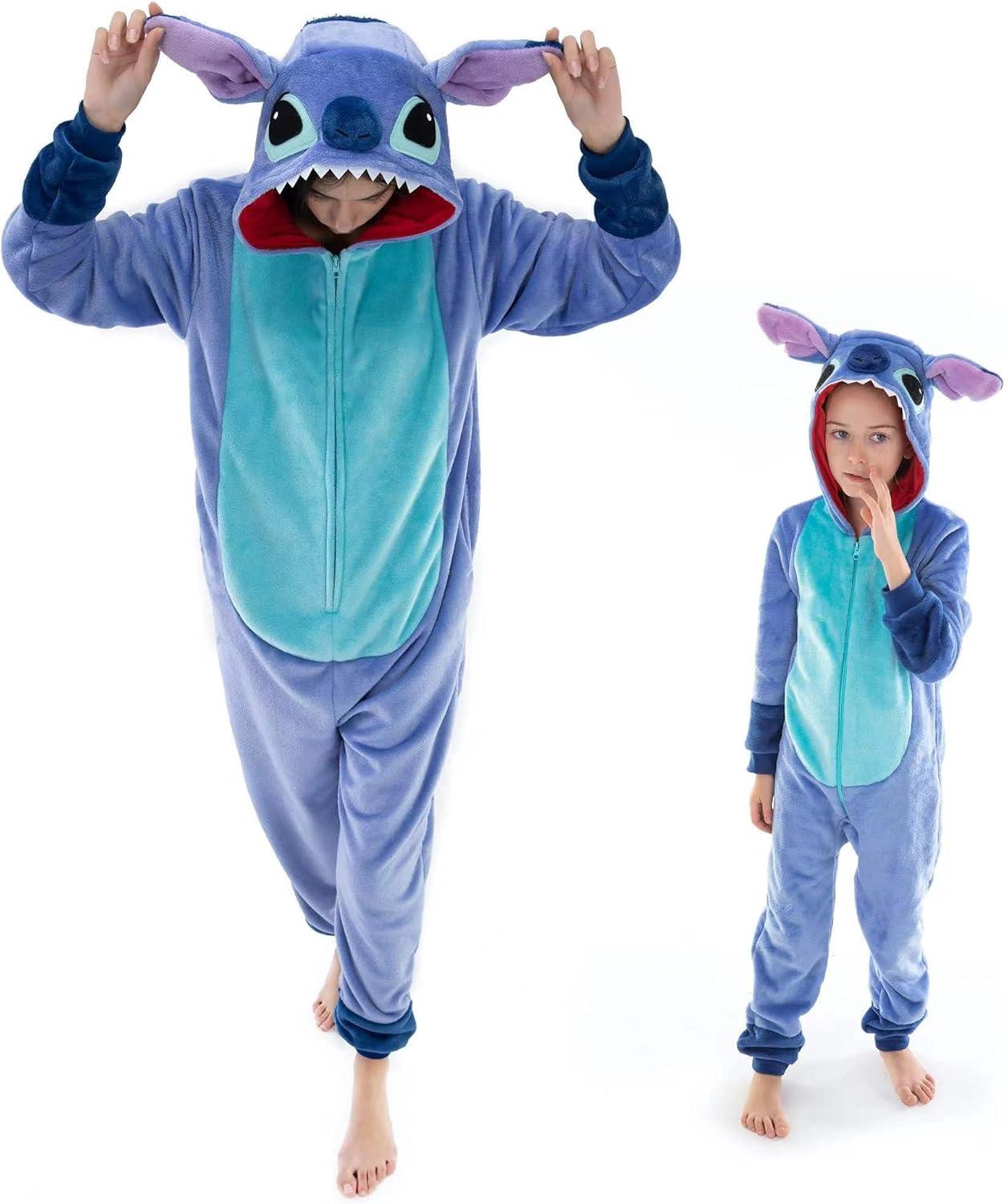 COSUSKET Snug Fit Unisex Adult Onesie Pajamas, Flannel Cosplay Animal One Piece Halloween Costume Sleepwear Homewear