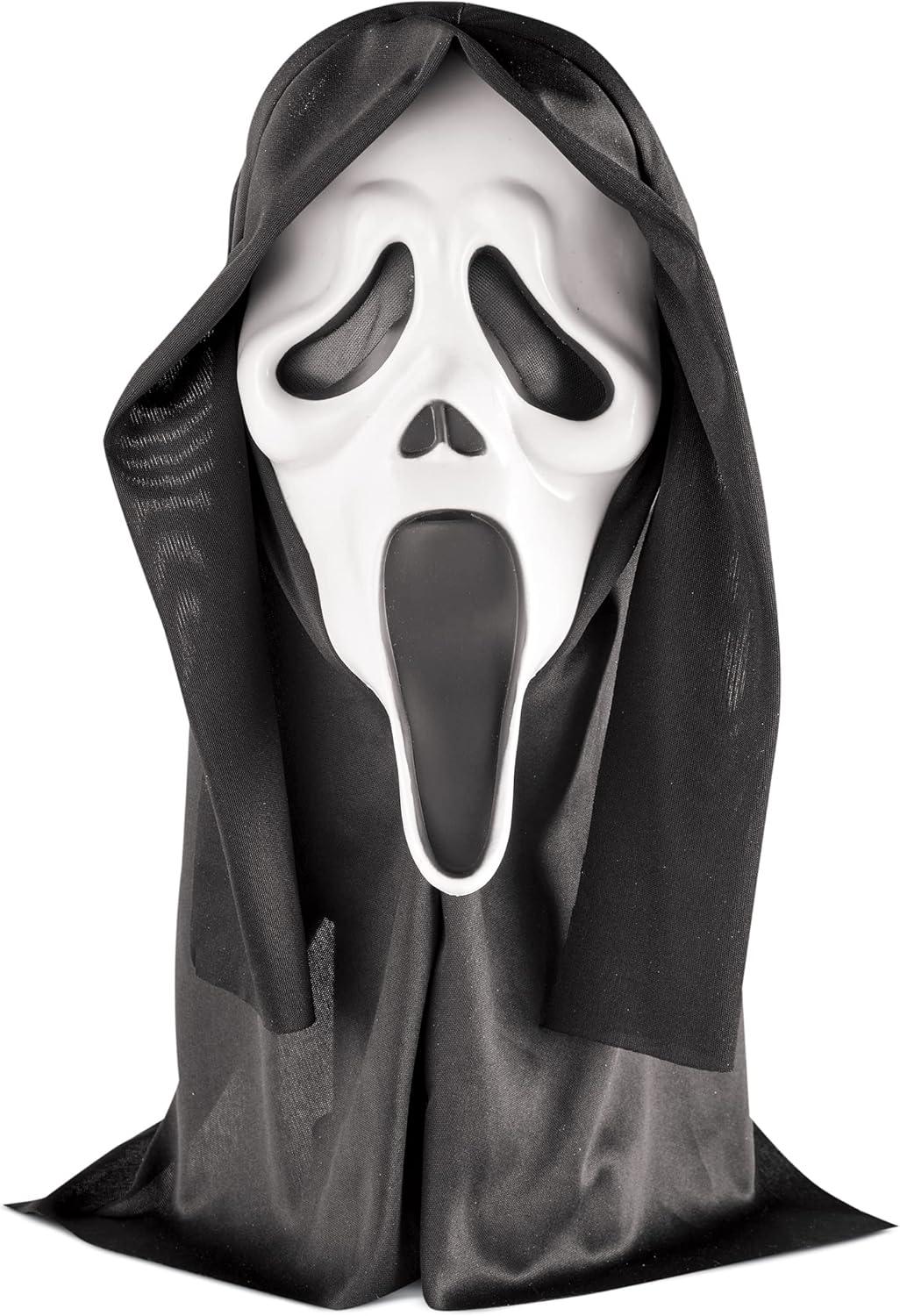 Ghost Face Mask With Shroud